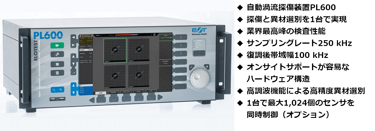 自動渦流探傷装置PL600